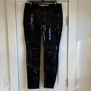 Grane | Black Sparkle Sparkly Skinny Jeans Pants Juniors Size 11